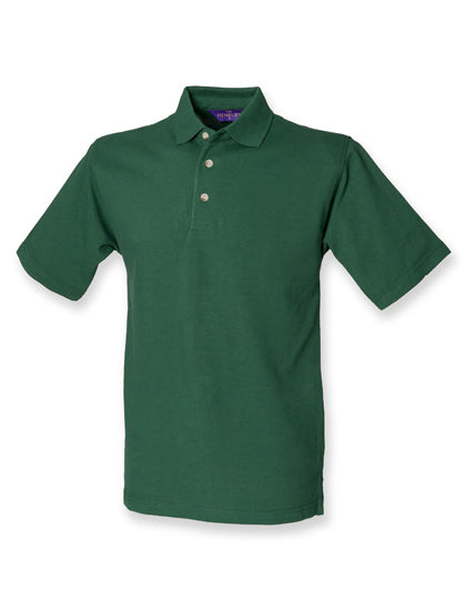 Classic Cotton Piqué Polo Shirt in Bottle, Größe 3XL