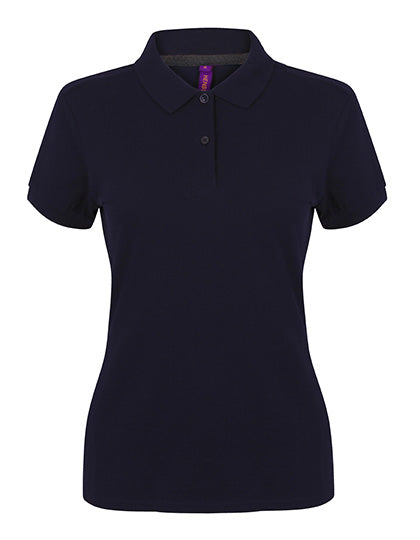 Ladies´ Micro-Fine-Piqué Polo Shirt in Navy, Größe XXL