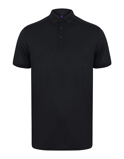Men´s Slim Fit Stretch Polo Shirt + Wicking Finish in Navy, Größe 3XL