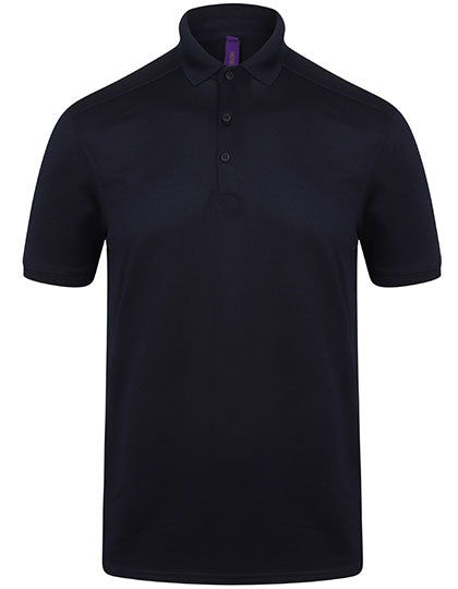 Men´s Slim Fit Stretch Polo Shirt + Wicking Finish in Oxford Navy, Größe 3XL