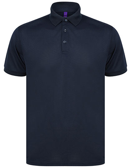Recycled Polyester Polo Shirt in Navy, Größe 4XL