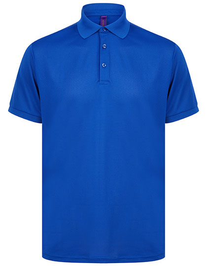 Recycled Polyester Polo Shirt in Royal, Größe 4XL