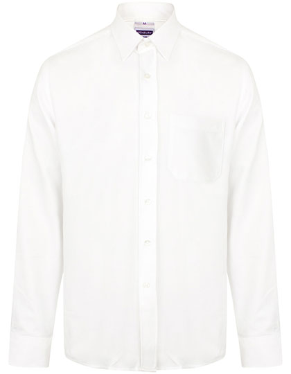 Men´s Wicking Long Sleeve Shirt in White, Größe 4XL