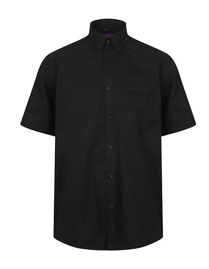 Men´s Wicking Short Sleeve Shirt in Black, Größe 4XL