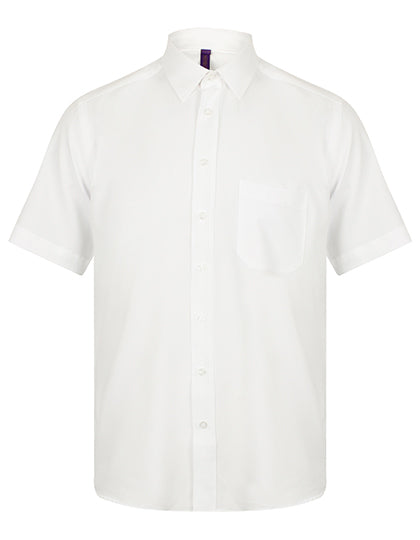 Men´s Wicking Short Sleeve Shirt in White, Größe 4XL