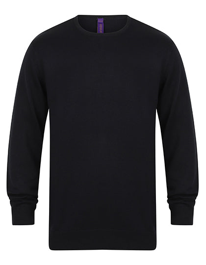 Men´s Lightweight Crew Neck Jumper in Navy, Größe 4XL