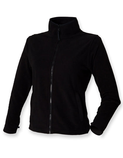 Ladies´ Microfleece Jacket in Black, Größe XXL