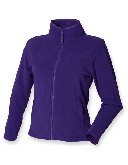 Ladies´ Microfleece Jacket in Purple, Größe XXL