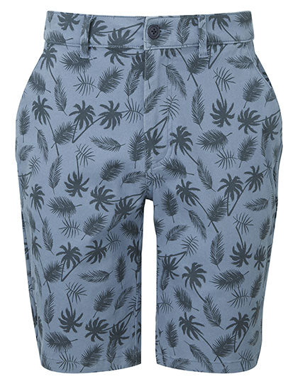 Men´s Palm Print Shorts in Blue (2160 C), Größe XXL