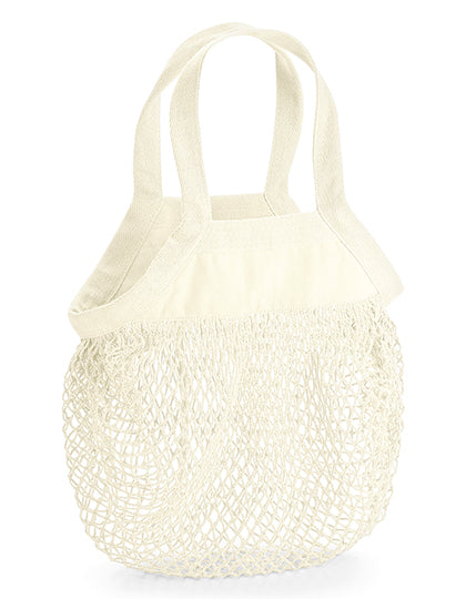 Organic Cotton Mini Mesh Grocery Bag in Natural, Größe 34 x 34 cm