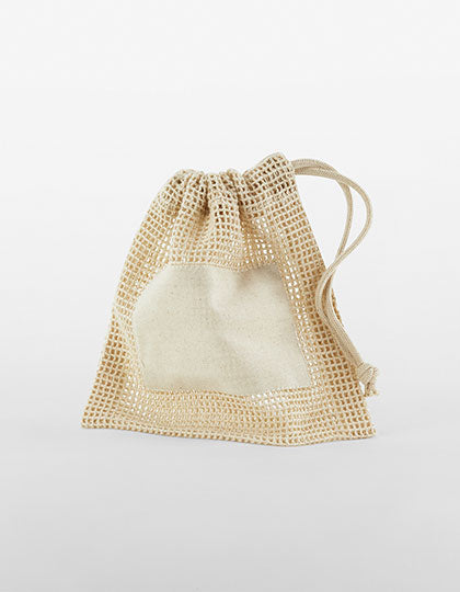Organic Cotton Mesh Sacks in Natural, Größe L (38 x 44 cm)