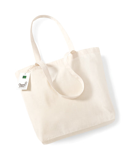 Organic Cotton Shopper in Natural, Größe 32 x 35 x 12 cm