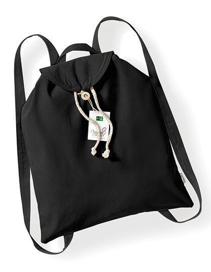 Organic Festival Backpack in Black, Größe 37 x 41 cm