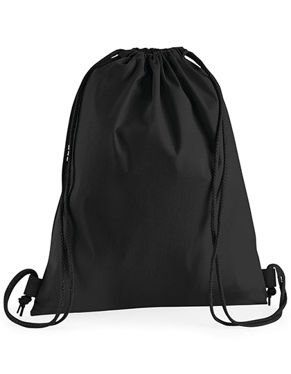 Premium Cotton Gymsac in Black, Größe 37 x 46 cm