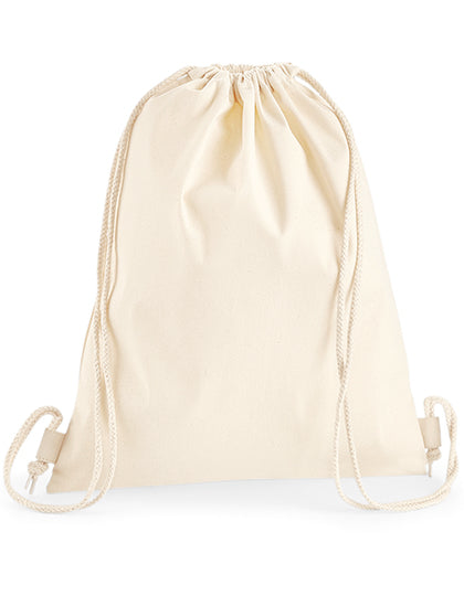 Premium Cotton Gymsac in Natural, Größe 37 x 46 cm