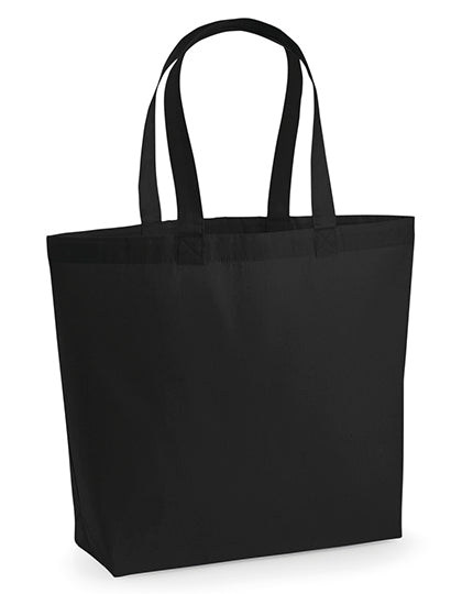 Premium Cotton Maxi Bag in Black, Größe 35 x 39 x 13,5 cm