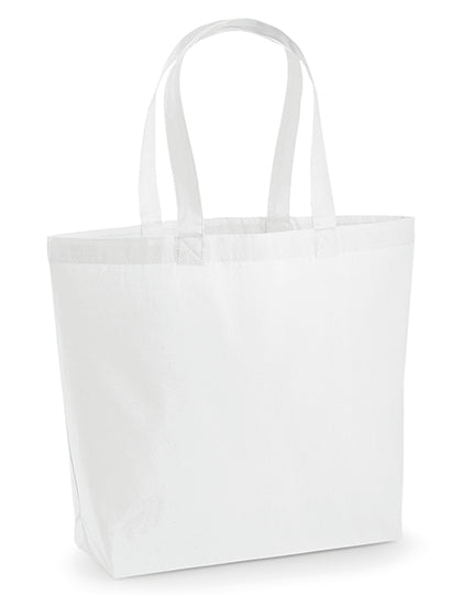 Premium Cotton Maxi Bag in White, Größe 35 x 39 x 13,5 cm