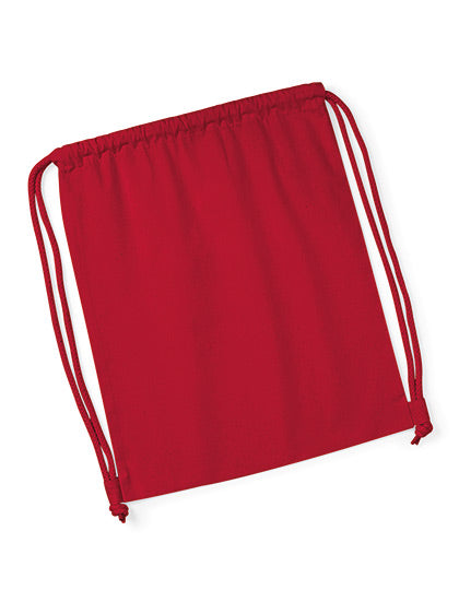 Organic Premium Cotton Gymsac in Classic Red, Größe 37 x 46 cm