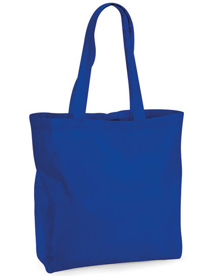Organic Premium Cotton Maxi Bag in Bright Royal, Größe 35 x 39 x 13,5 cm