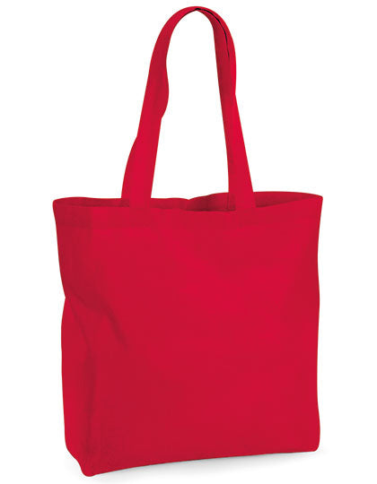 Organic Premium Cotton Maxi Bag in Classic Red, Größe 35 x 39 x 13,5 cm