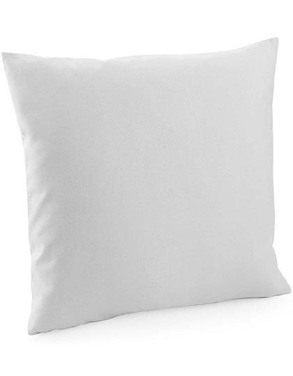 Fairtrade Cotton Canvas Cushion Cover in Light Grey, Größe 50 x 50 cm
