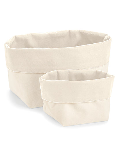 Reversible Canvas Organiser in Natural, Größe L (22 x 22 x 16 cm)
