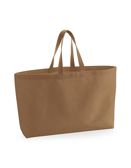 Oversized Canvas Bag in Caramel, Größe 56 x 41 x 16 cm