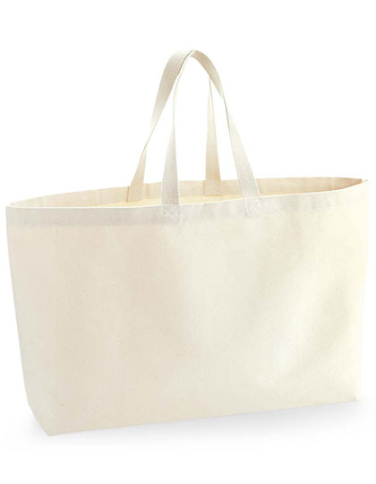 Oversized Canvas Bag in Natural, Größe 56 x 41 x 16 cm