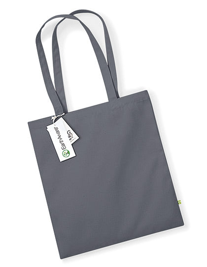 EarthAware® Organic Bag For Life in Graphite Grey, Größe 38 x 42 cm