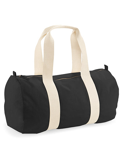 EarthAware® Organic Barrel Bag in Black, Größe 50 x 25 x 25 cm