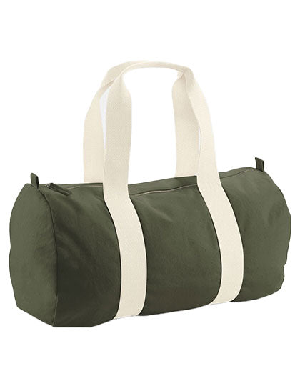 EarthAware® Organic Barrel Bag in Olive Green, Größe 50 x 25 x 25 cm