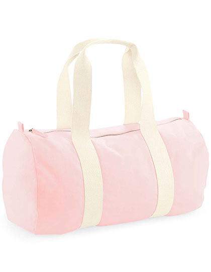EarthAware® Organic Barrel Bag in Pastel Pink, Größe 50 x 25 x 25 cm