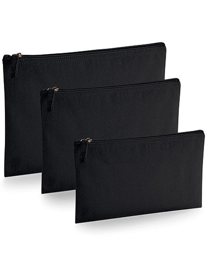 EarthAware® Organic Accessory Pouch in Black, Größe L (28 x 20 cm)