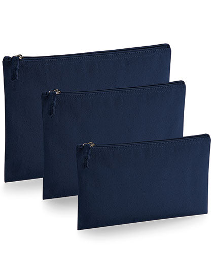 EarthAware® Organic Accessory Pouch in French Navy, Größe L (28 x 20 cm)