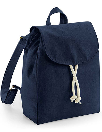 EarthAware® Organic Mini Rucksack in French Navy, Größe 22 x 30 x 12 cm