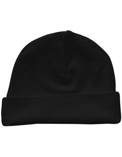 Organic Baby Hat Rox 01 in Black, Größe One Size