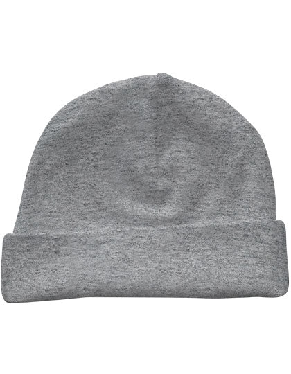 Organic Baby Hat Rox 01 in Heather Grey, Größe One Size