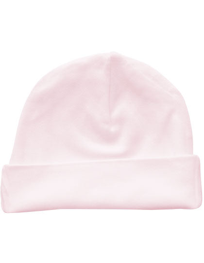 Organic Baby Hat Rox 01 in Powder Pink, Größe One Size