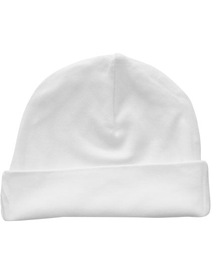 Organic Baby Hat Rox 01 in White, Größe One Size