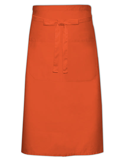 Cook´s Apron With Pocket in Orange, Größe 70 x 120 cm