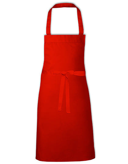 Cotton Barbecue Apron in Red (ca. Pantone 200), Größe 80 x 70 cm
