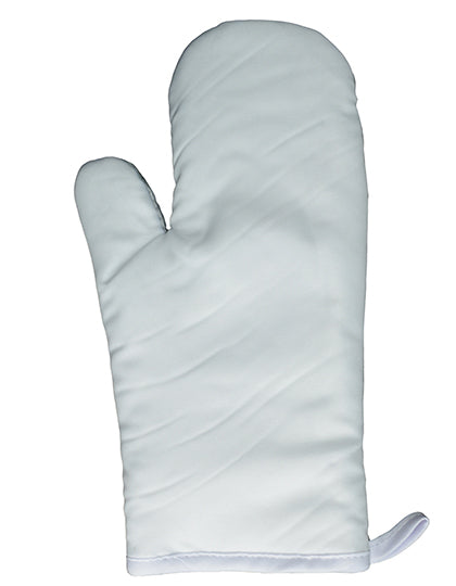 Cotton Oven Mitt in White, Größe 30 x 14 cm