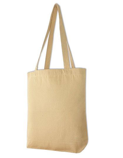 Canvas Carrier Bag Long Handle in Natural, Größe 42 x 38 x 10 cm