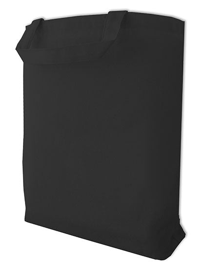 Canvas Carrier Bag Short Handle in Black, Größe 42 x 38 x 10 cm