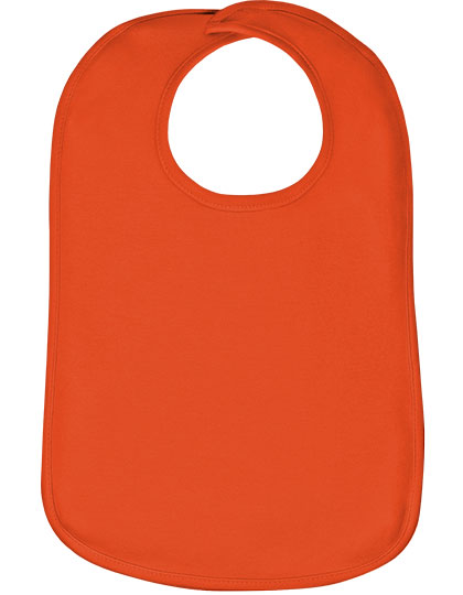 Organic Baby Bib Olli 01 in Orange, Größe One Size