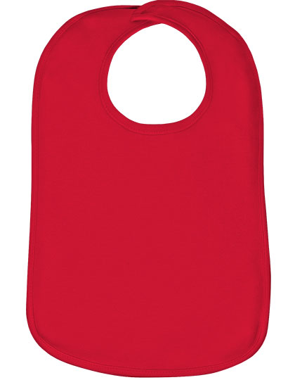 Organic Baby Bib Olli 01 in Red, Größe One Size