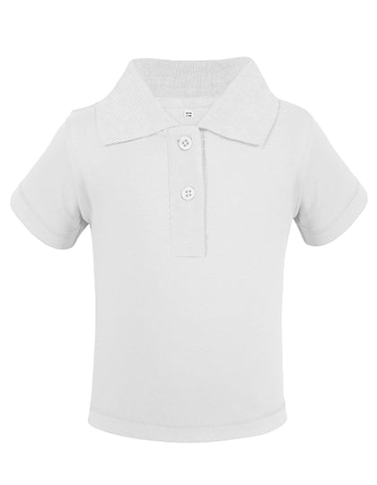 Organic Baby Polo Short Sleeve Teddy 01 in White, Größe 98-104
