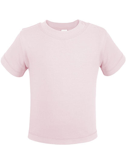 Organic Baby T-Shirt Short Sleeve Noah 01 in Powder Pink, Größe 86-92