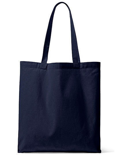 Organic Canvas Carrier Bag Long Handle London 01 in Navy, Größe 42 x 38 x 10 cm