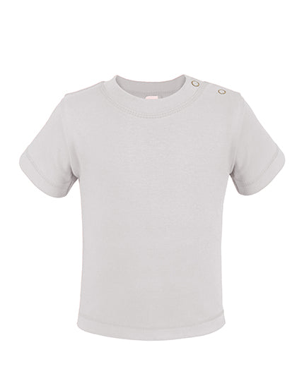 Short Sleeve Baby T-Shirt Polyester in White, Größe 62-68